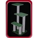 Outdoor cat trees made of artificial grass