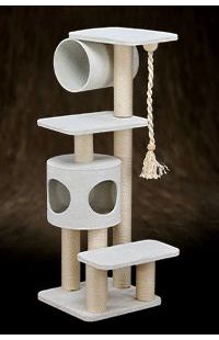Upholstered cat trees for medium-sized cats