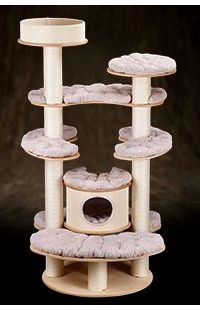Exclusive Cat Trees Made of Varnished Wood